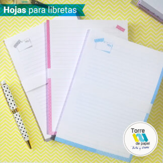 Hojas libreta